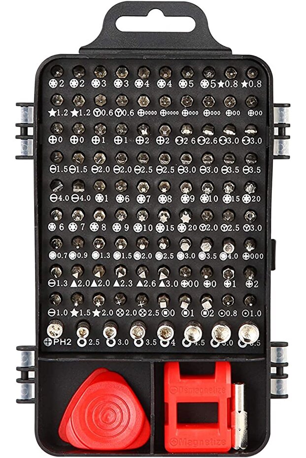 مجموعة مفكات براغي دقيقة 110 في 1 للأدوات الإلكترونية والكهربائية - 4
