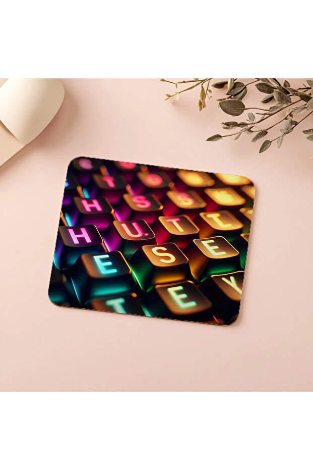 لوحة مفاتيح تحفيزية - Hustle Mousepad - 19x23 سم 2 مم مستطيلة مطبوعة مستوردة - 5