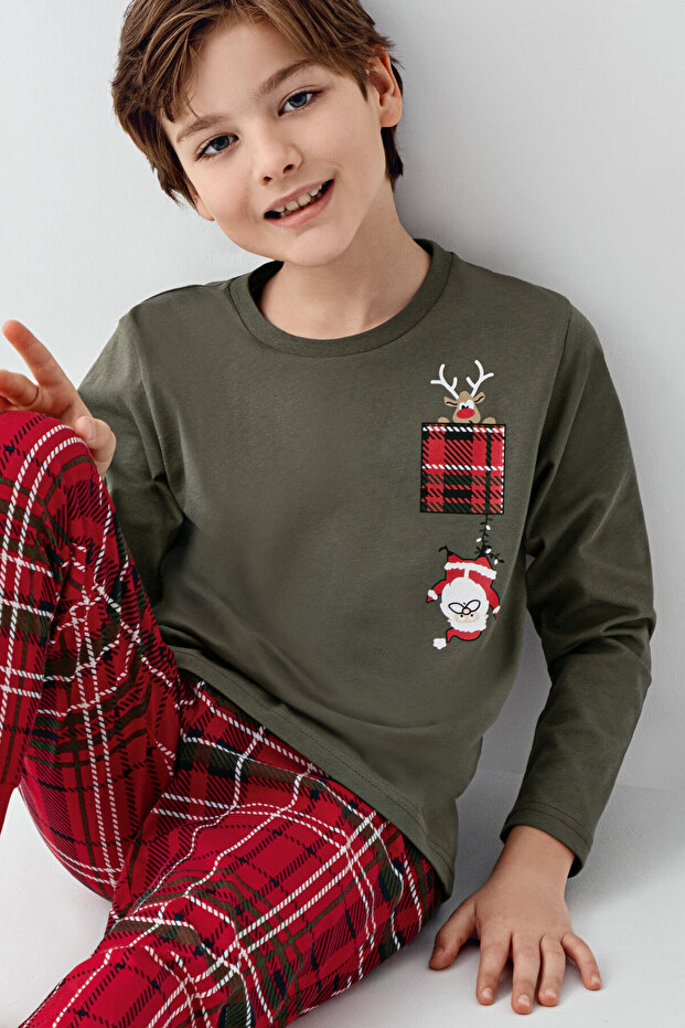 Zeleni set pidžama za dečake - 4