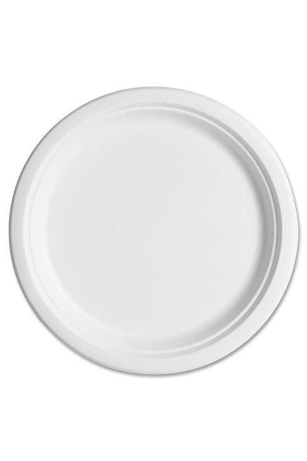 Nature Ekolojik Karton Kağıt Parti Tek Kullanımlık Tabak - 22 Cm. - 25 Adetlik 1 Paket - 4