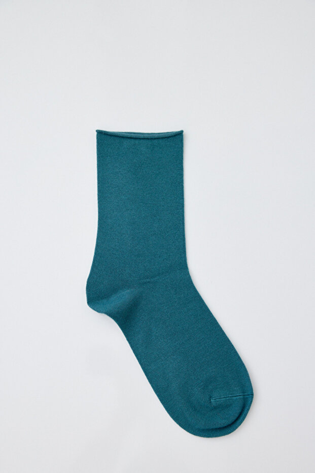 Women's Basic Modal Socks Green - 1