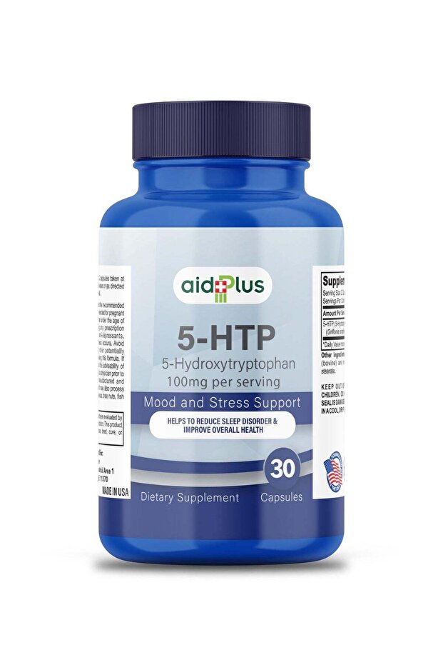 Mood Positive 5-HTP 50mg with Vitamin B6, Vitamin B12, and Folate, Dietary Supplement, Mood and Stre