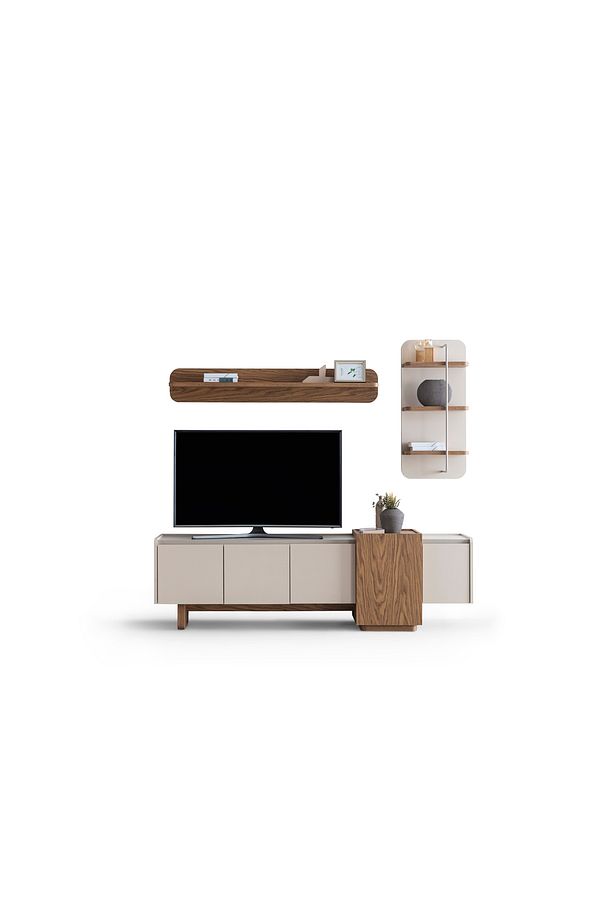 Kona 200 cm TV Sehpa Ünitesi Duvar Monte Yükseklik 92 cm Ayak Yüksekliği 21 Cm Derinlik 45 Cm - 4