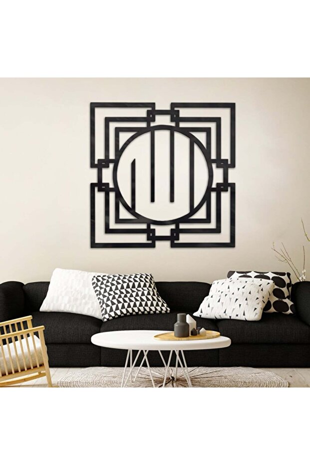 Black acrylic panel with decorative pattern - 1