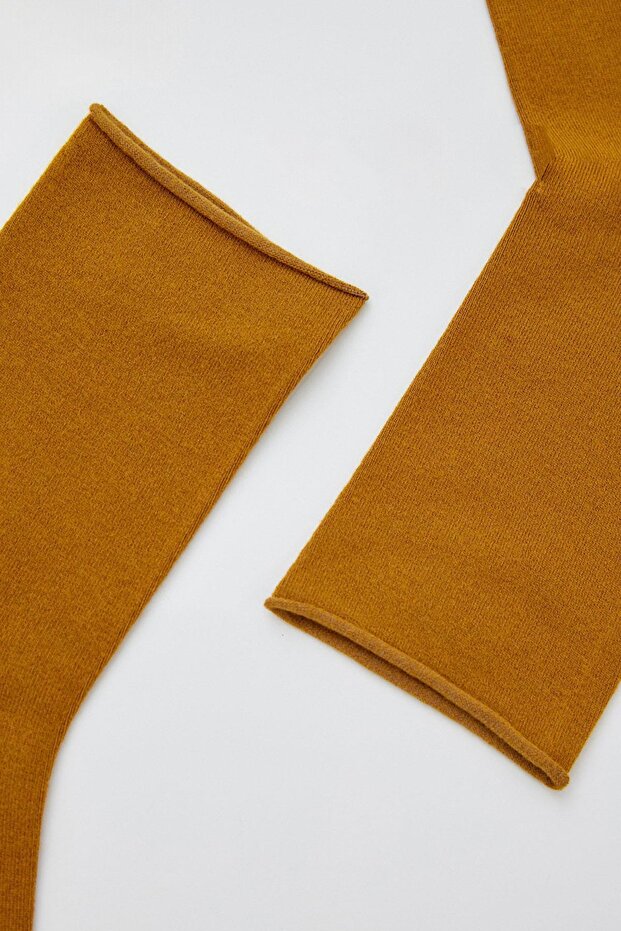 Women's Basic Modal Socks Mustard - 2