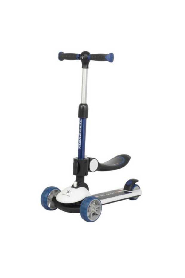 Maserati Official Licensed 3 Wheels Kids Ride On Kick scooter With Seat Learn To Handle Steering