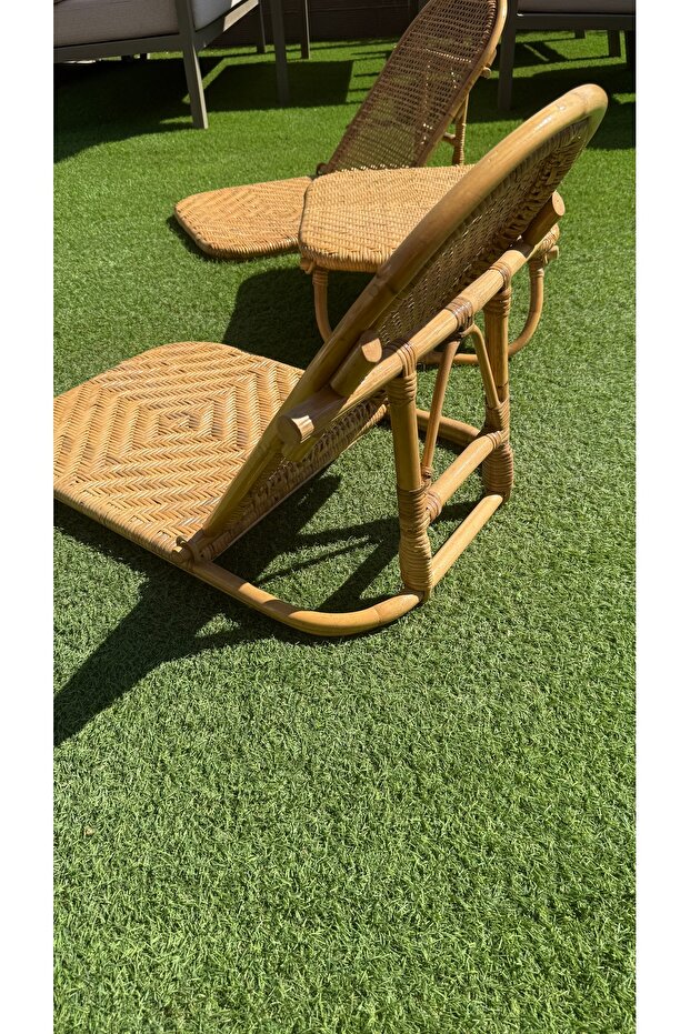 Bambu Mini Şezlong Takımı - 3