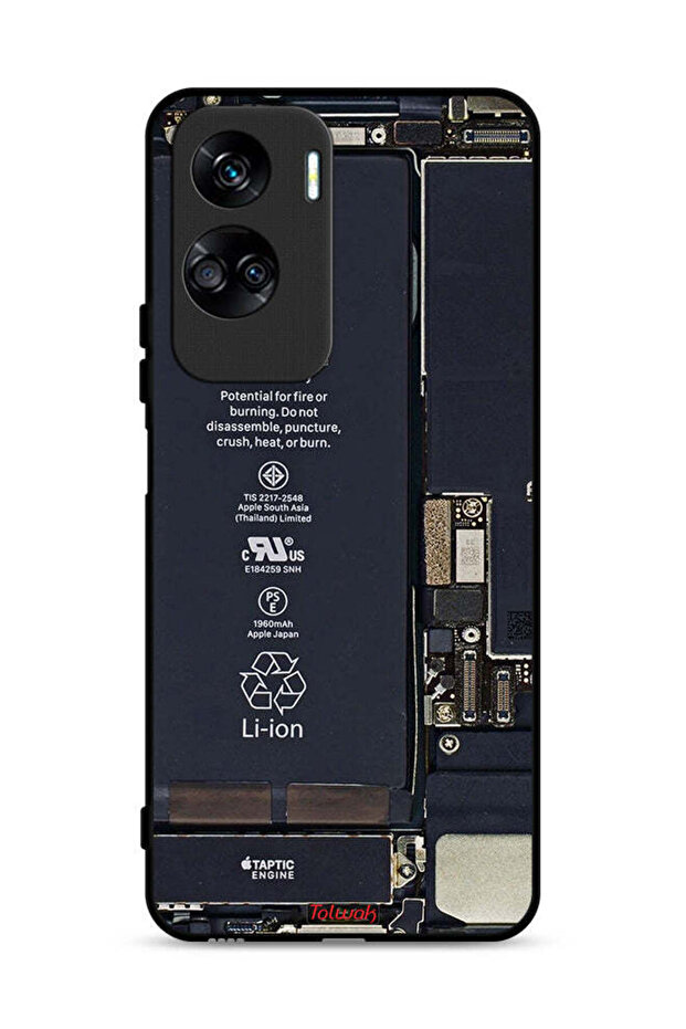 غطاء حماية لهاتف Honor 90 Lite 5G بنمط دائرة الهاتف