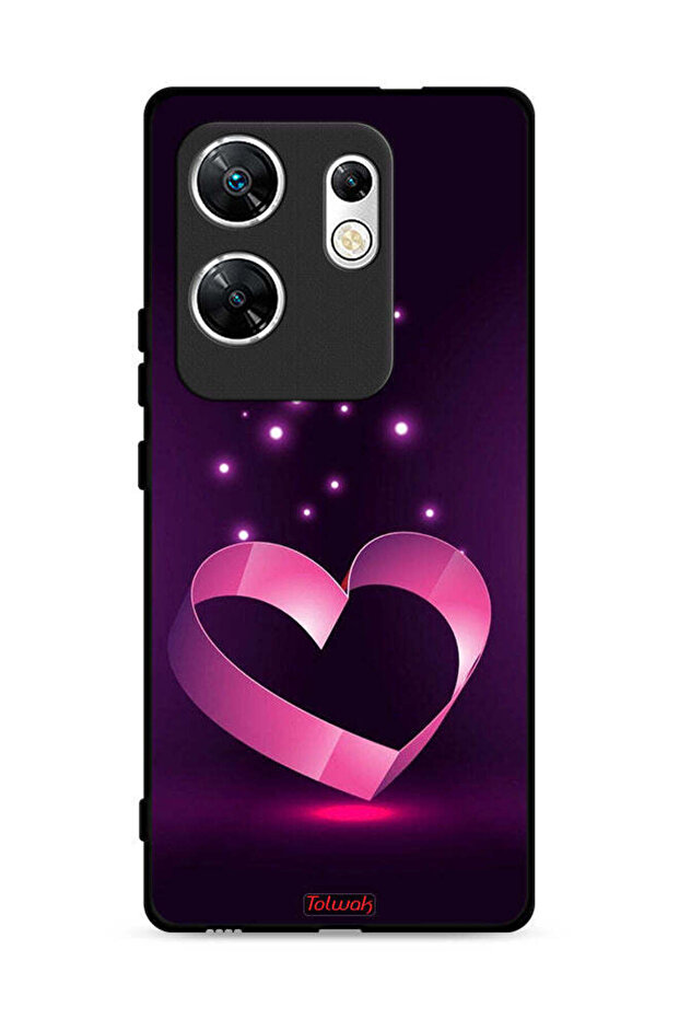 غطاء حماية لهاتف Infinix Zero 30 4G بتصميم قلب