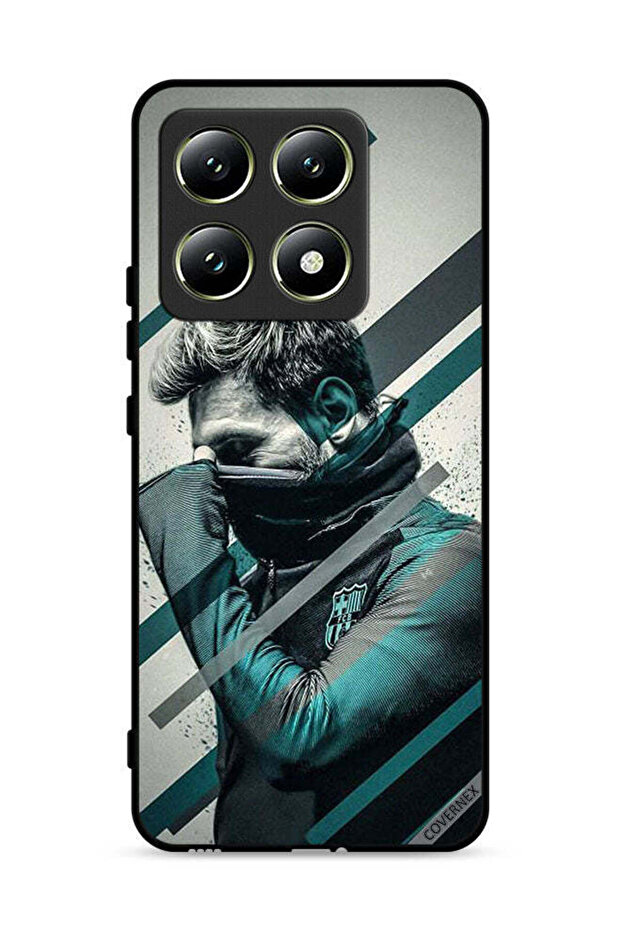 غطاء حماية لهاتف شاومي 14T 5G، وجه ميسي المختبئ