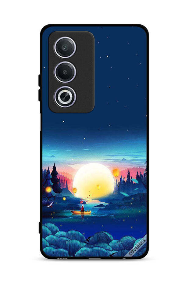 غطاء حماية Oppo A3 Pro 5G بمنظر غروب الشمس