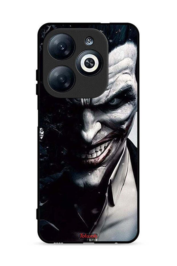 غطاء حماية لهاتف Infinix Smart 8 4G بتصميم نصف وجه الجوكر