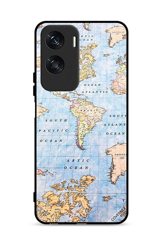 Honor X50i 5G Protective Case Cover World Map