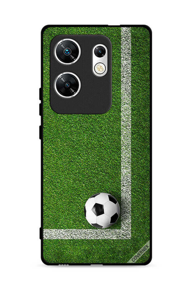غطاء حماية لهاتف Infinix Zero 30 4G بتصميم كرة قدم في الزاوية