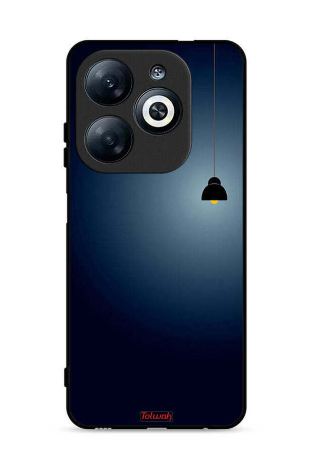 غطاء حماية لهاتف Infinix Smart 8 4G بإضاءة فنية معلقة