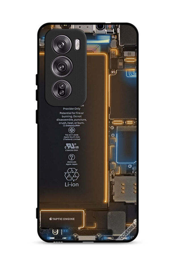 غطاء حماية خلفي لهاتف Oppo Reno12 Pro 5G بنمط داخلي
