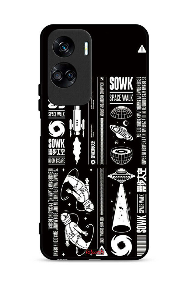 غطاء حماية لهاتف Honor 90 Lite 5G، ملصق Sowk Space Walk