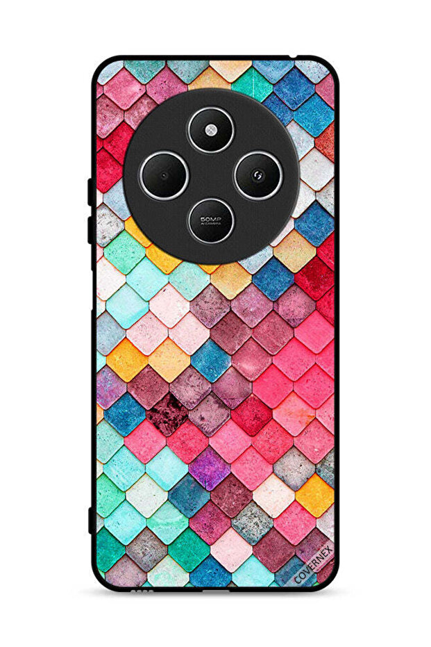 Xiaomi Redmi 14R 5G Protective Case Cover Diamond Square Shape Pattern