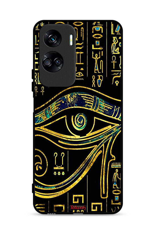غطاء حماية لهاتف Honor 90 Lite 5G بتصميم عين فنية