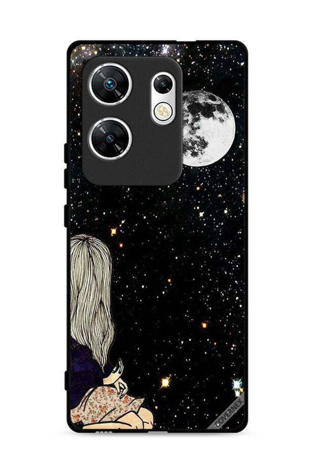 غطاء حماية لهاتف Infinix Zero 30 4G بتصميم "Look To Moon"