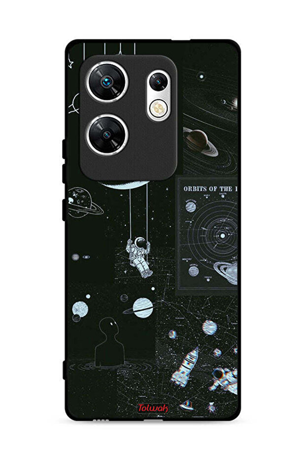 غطاء حماية لهاتف Infinix Zero 30 4G بطبعة مدارات الكواكب