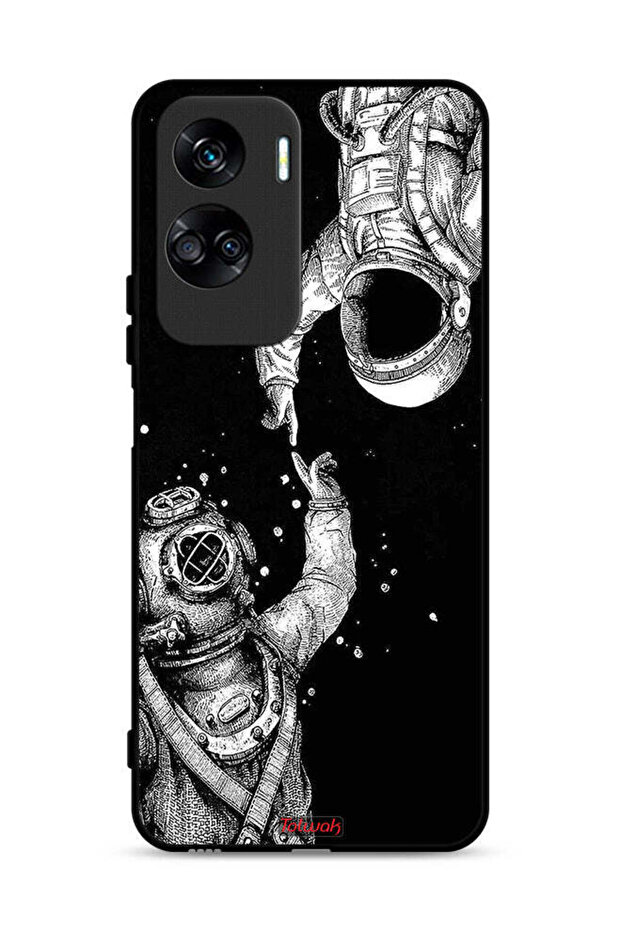 غطاء حماية لهاتف Honor 90 Lite 5G بتصميم رواد فضاء