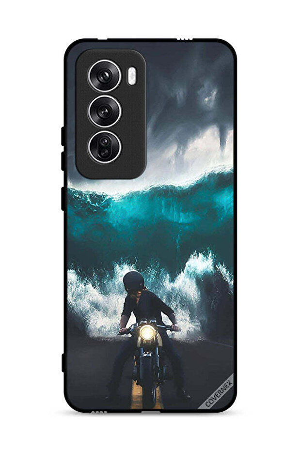 غطاء حماية Oppo Reno12 5G بتصميم موجة مائية
