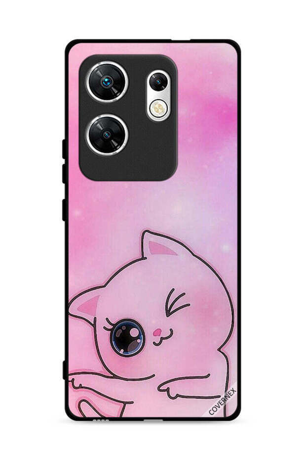 غطاء حماية لهاتف Infinix Zero 30 4G بتصميم Go This Way Kitten