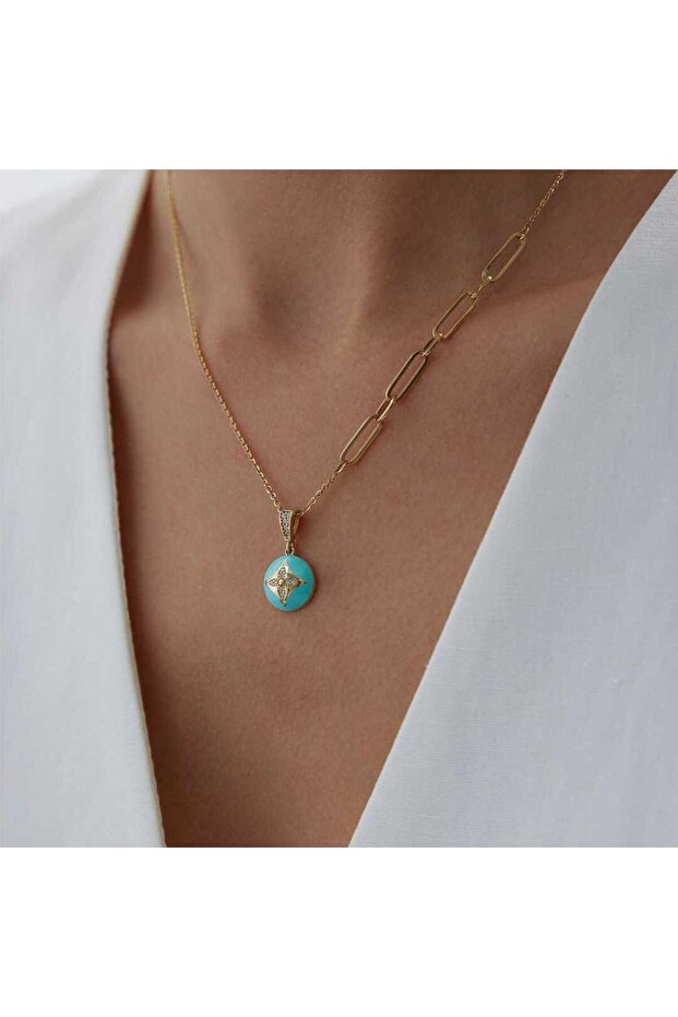 Mint Alhambra Yonca Kolye - 2