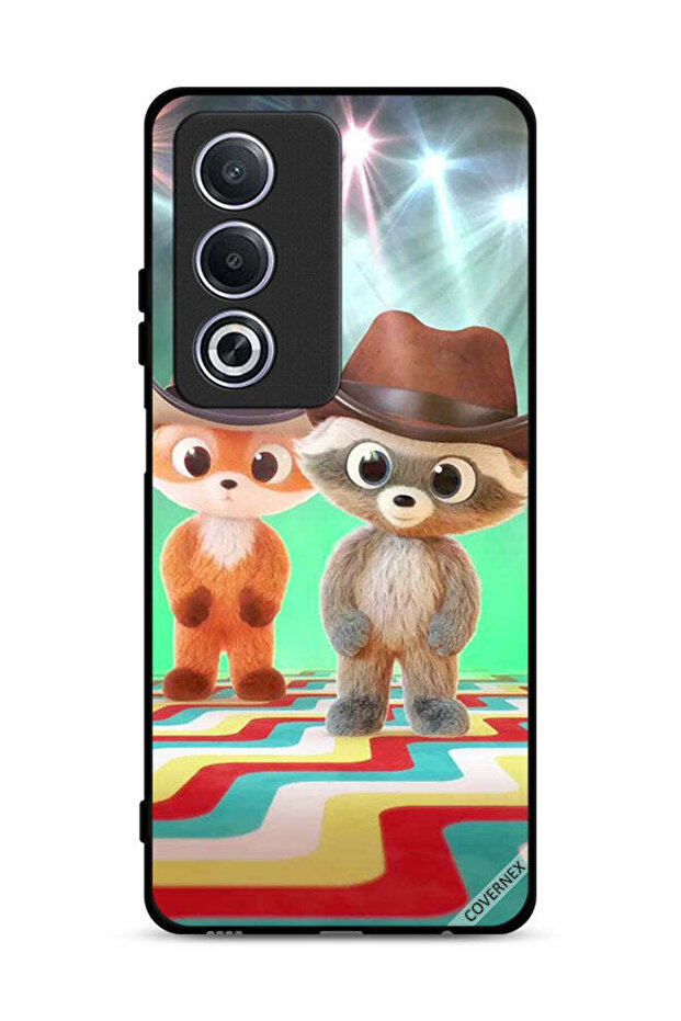 غطاء حماية لهاتف Oppo A3 Pro 5G بنقشة الأرانب