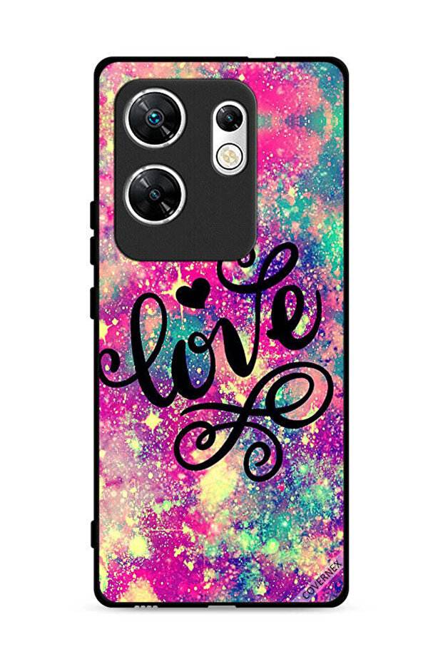 غطاء حماية لهاتف Infinix Zero 30 4G بخلفية Love Sparks