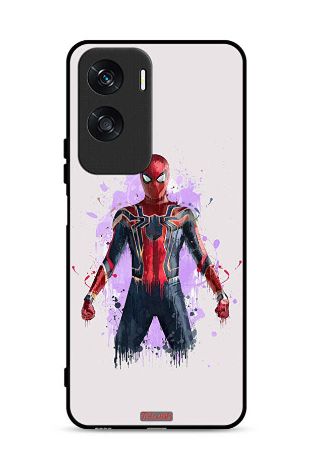 غطاء حماية لهاتف Honor X50i 5G بتصميم العنكبوت الحديدي