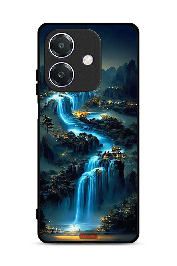 غطاء حماية لهاتف Oppo A3 5G بتصميم شلال