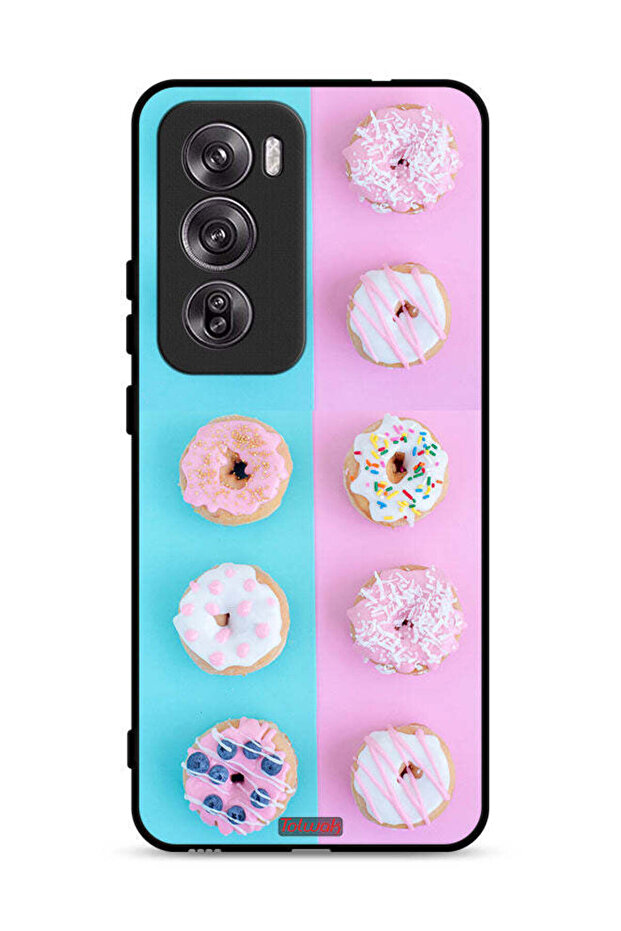 غطاء حماية لهاتف Oppo Reno12 Pro 5G بنقشة دوناتس هيذر