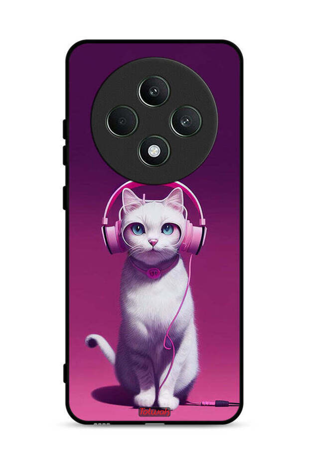 جراب حماية لهاتف Oppo Reno12 F 5G بتصميم قطة لطيفة