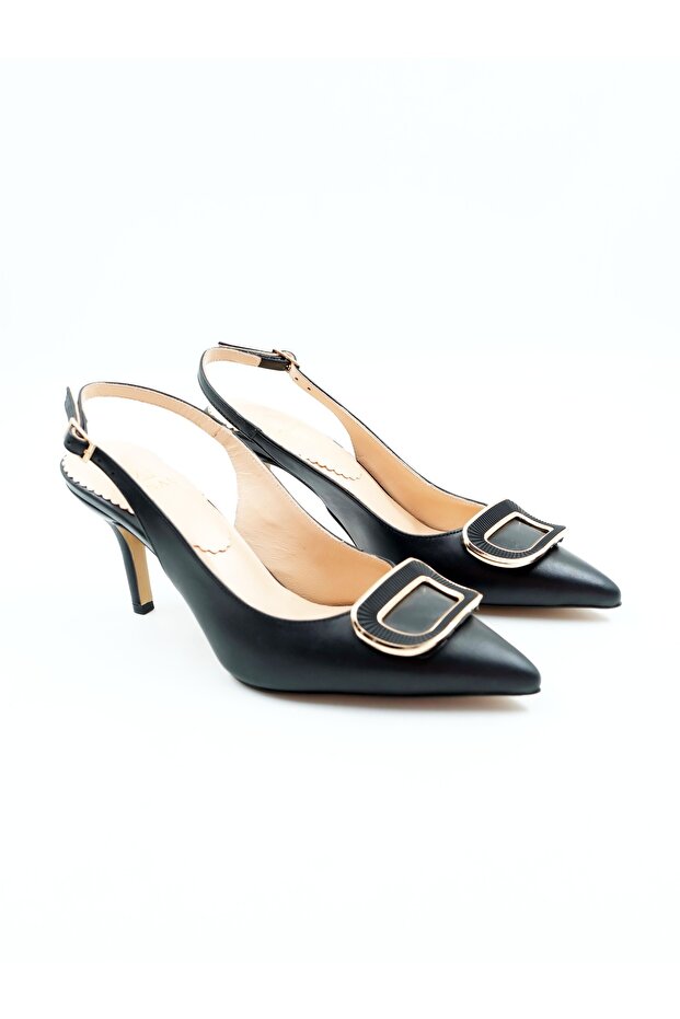 Women's Genuine Leather Heeled Shoes