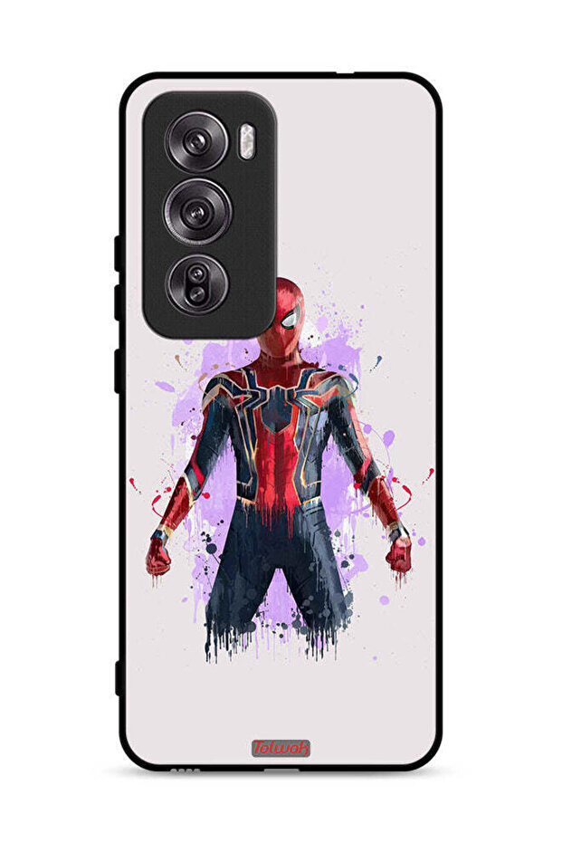 غطاء حماية لهاتف Oppo Reno12 Pro 5G بتصميم العنكبوت الحديدي