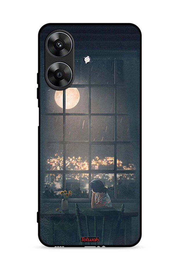 غطاء حماية لهاتف Realme Note 60 4G برسم القمر