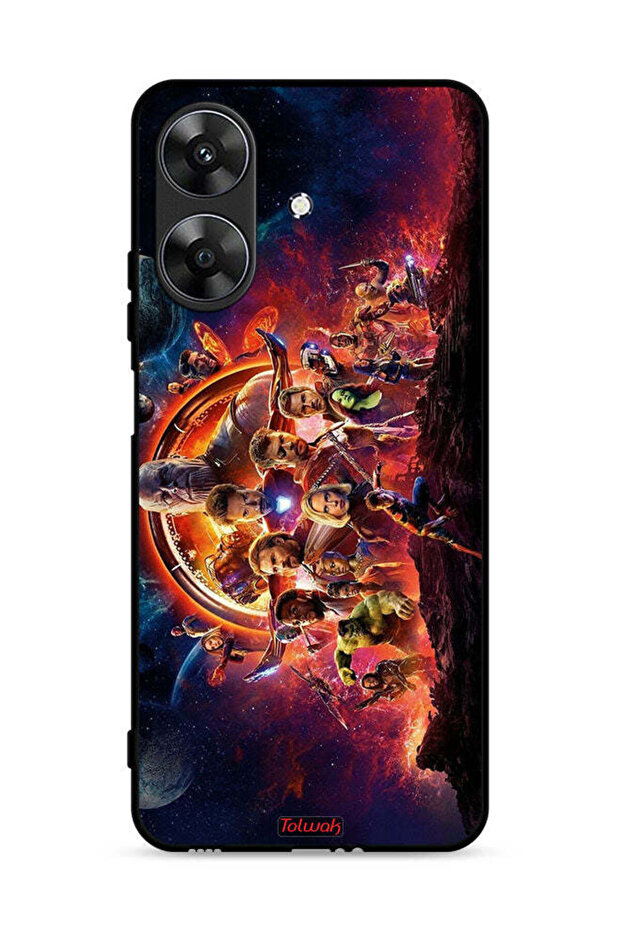 غطاء حماية لجهاز Realme Note 60 4G بتصميم Avengers