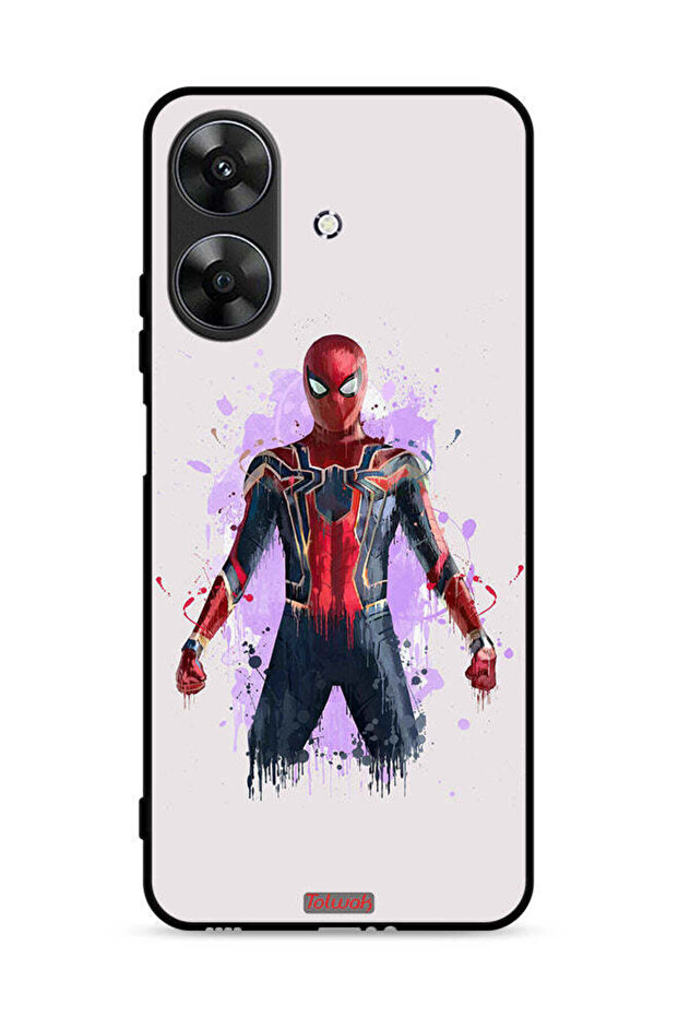 غطاء حماية لهاتف Realme Note 60 4G بتصميم العنكبوت الحديدي