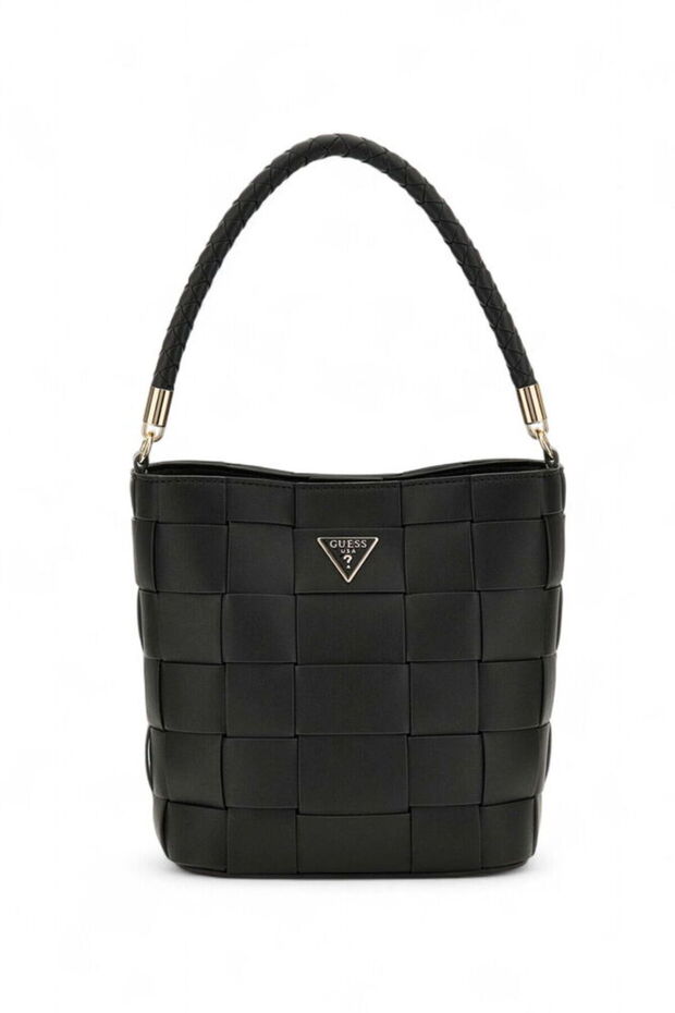 Maylee Woven Mini Bucket Bag