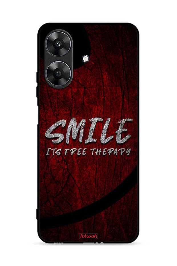 Realme Note 60 4G Protective Case Cover Smile Its Free Therapy