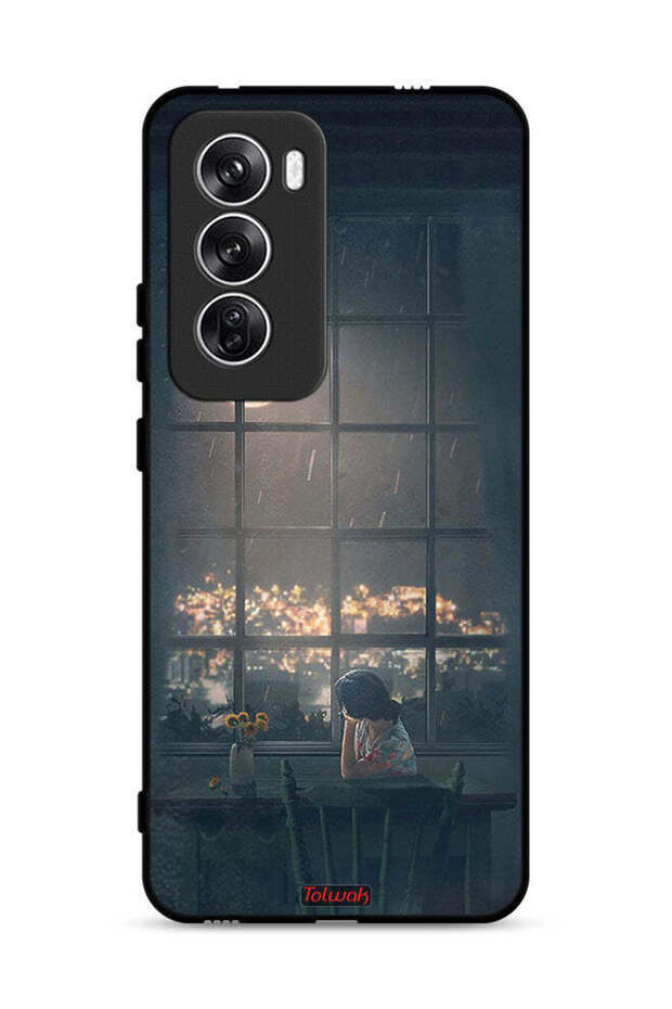 غطاء حماية Oppo Reno12 5G برسم القمر