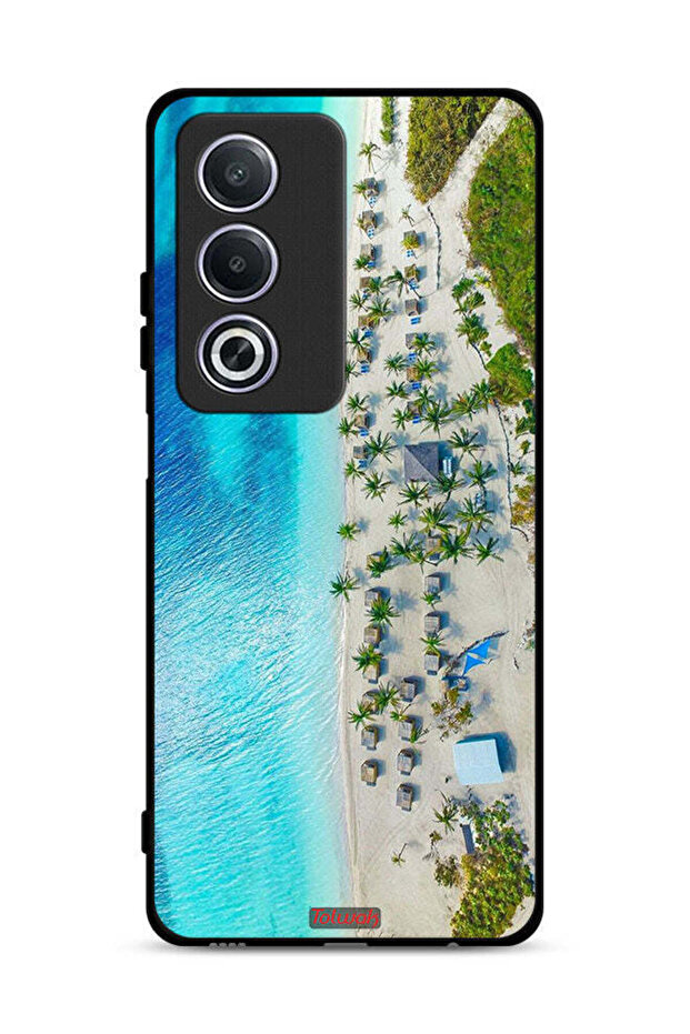 غطاء حماية لهاتف Oppo A3 Pro 5G بلون الشاطئ