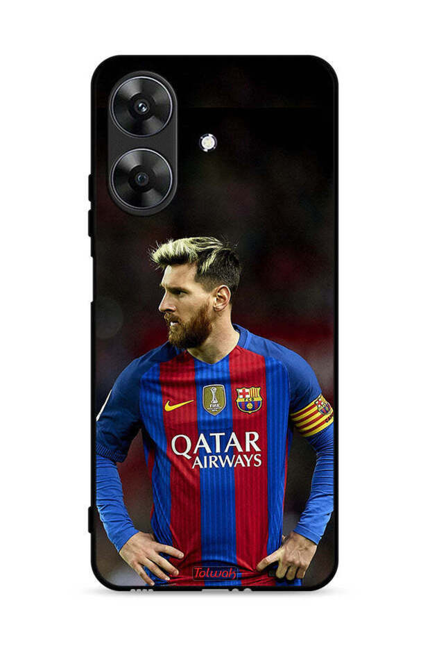 غطاء حماية لهاتف Realme Note 60 4G ميسي برشلونة
