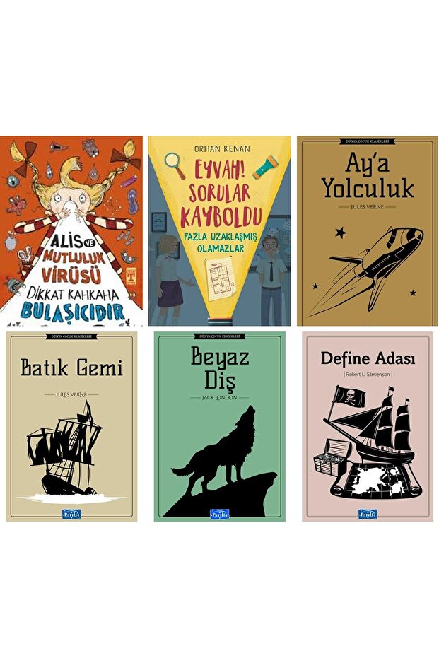 Alis ve Mutluluk Virüsü Dikkat Kahkaha,Eyvah Sorular Kayboldu Fazla Uzaklaşmış,4,5,6,7.sınıf set