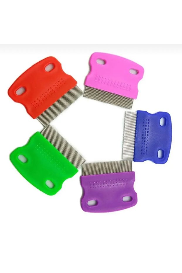 Cat Dog Lice and Tick Comb Short Blunt Tip 1 Pc