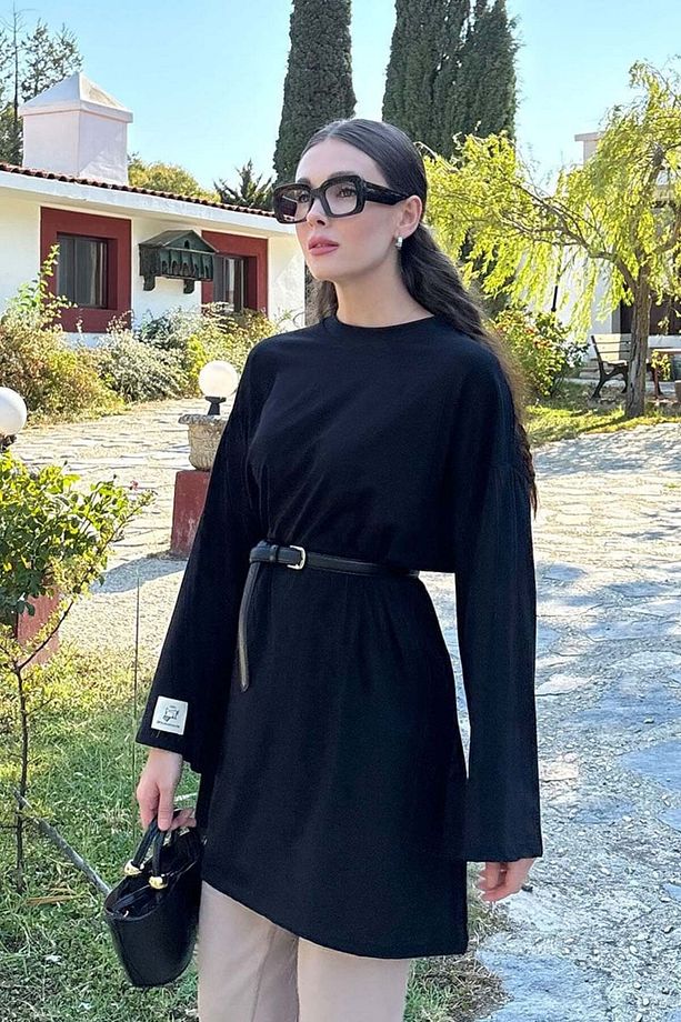 Siyah Tunik Body - 5