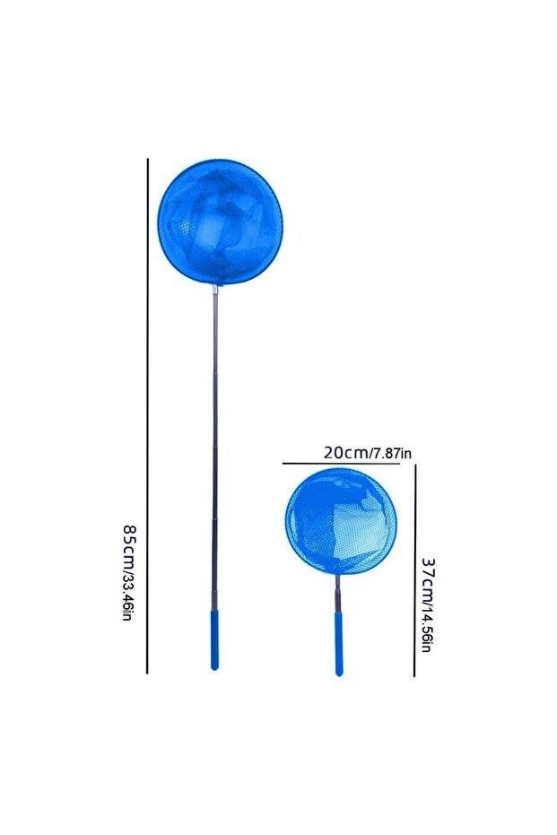 Blue Pool Nets For Cleaning Pool Skimmer Net Telescoping Pool Skimmer Fishing Nets Pool Cleaner Net - 1