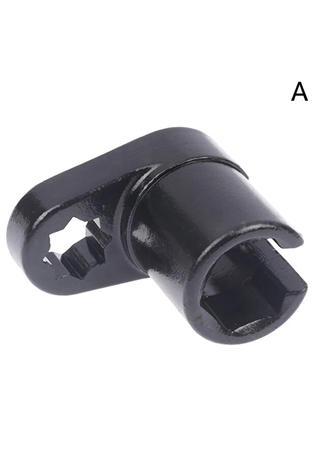 A 3/8" 22MM Lambda Offset Oxygen Sensor Socket Wrench O2 Tool Kit Set Adapter Engine Wrench - 1